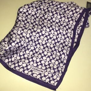 COACH SILK SCARF - AUTHENTIC!